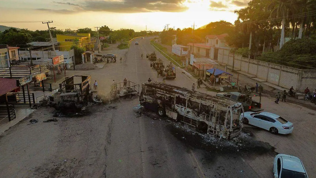 Bloqueos en Sinaloa por carteles